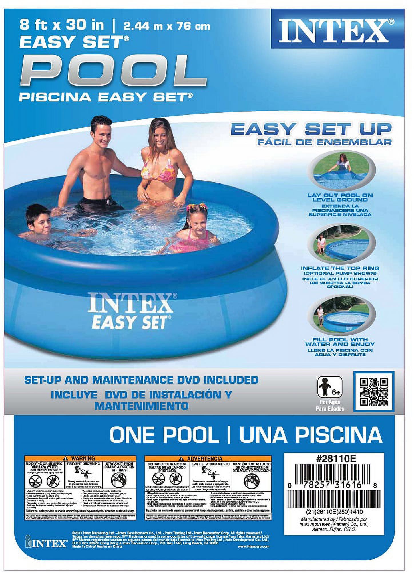Intex Swimming Pool- Easy Set, 8ft.x30in. - image 4 of 5