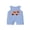 Blue, variant on Baby Boys Rompers Rugby Truck Embroidery Plaid Summer Clothes