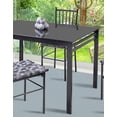 thumbnail image 3 of Comedor MOBILKRAFT Medellin 4 Sillas Tubular y Cubierta de Cristal Estilo Clasico Color Chocolate, 3 of 4