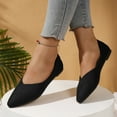 thumbnail image 2 of Xiaoxatg Women's Casual Shoes Comfortable On Ballet with Square Toe for Everyday Wear and Travel 8.5 Black, 2 of 9