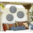 thumbnail image 5 of 19" Gray Round Modern Spiral Wall Art, 5 of 8