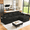 105" Black/Right, variant on Palifte 105" Couches for Living Room, Upholstered L-Shaped Sofa, Free Combination, No Assembly Required, Left-Facing Chaise, Black