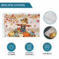 thumbnail image 6 of Fall Scarecrows Placemats Set of 4, Thanksgiving Autumn Pumpkins Leaves Brown Washable Wipeable Table Mats for Dining Tables, Indoor Outdoor Kitchen Place Mats for Holiday Party Table Decor, 6 of 9