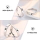 thumbnail image 2 of 2 anillos creativos para parejas, anillos decorativos, diseño abierto, joyería (plata), 2 of 6