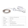 thumbnail image 3 of 1-5m PIR Motion Sensor LED Strip Lights IP65 Waterproof DC 12V Diode Tape Auto On/Off Stairs Wardrobe Closet Kitchen Light US Plug set Warm White, 3 of 6