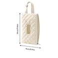 thumbnail image 3 of Quilted Baby Wipe Holder - Floral Diaper Pouch Portable Wipes Bag for Car, Stroller, Diaper Bag & Travel, Fabric Wipes Container for On-The-Go Parents, 3 of 8
