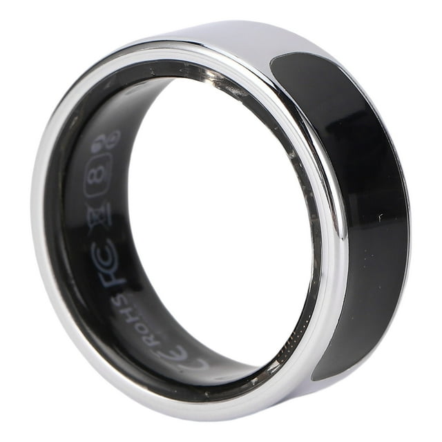 Bague Intelligente Sport Surveillance du Sommeil Contrôle en Acier Inoxydable avec Écran d'Affichage