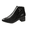 Black, variant on Women Suede Ankle Booties 2026 Block Chunky Low Heel Short Boots Fashion Pointed Toe Side Zipper Metal Decoration Vintage Booties Autumn Winter