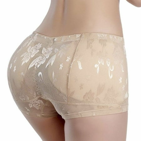 

Womens Seamless Butt Lifter Shaper Underwear Seamless Padded High Waist Tummy Control Hourglass Figure Boyshort Shapewear Panties