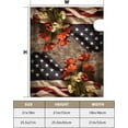 thumbnail image 5 of Vintage Patriotic Mailbox Cover Blue Red White America National Flag Floral Magnetic Mailbox Covers Day of July 4th Mail Post Letter Box Cover for Courtyard Decor Standard Size 21x18 Inch, 5 of 6