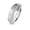 Silver, variant on Nose and Cartilage Bendable Hoop Ring with Leaf Design and Paved Cubic Zirconias