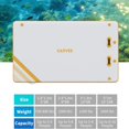 thumbnail image 2 of Garvee Inflatable Floating Dock 8 ft x 6 ft, 5.9 inch Thickness None-Slip PVC Surface, Yellow & White, 2 of 6