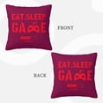 thumbnail image 3 of ZICANCN Game Slogan Red Throw Pillow Covers, Bed Couch Sofa Knit Decorative Pillow Covers for Living Room Farmhouse, 18"x18", 3 of 8