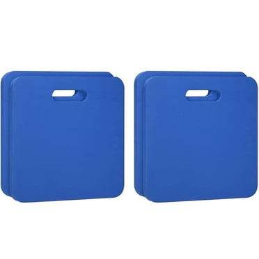 Janrevotw 2 Pcs Blue Stadium Seat Cushion Pool Seats for Edge Hard & Strong Foam Bleacher Cushion Portable EVA Foam Multifunction Seat Cushion Sport Camping