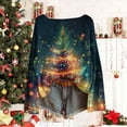 thumbnail image 5 of Christmas Sweaters for Women Knit Casual Round Neck Long Sleeve Loose Comfy Xmas Graphic Fashion Holiday Pullover Tops (L, Multicolor), 5 of 5