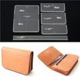 thumbnail image 1 of yingyy 5 Pcs Portefeuille Acrylique Transparent Modèle Outil de Bricolage en Cuir, 1 of 6