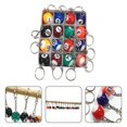 thumbnail image 4 of MYG Billiard Ball KeyChain Snooker Ball Key Rings Snooker Cue Accessories Gift, 4 of 9