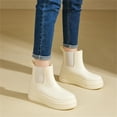 thumbnail image 6 of YOURDIARY Women's Short Rain Boots Fashion Waterproof Chelsea Boots Ankle Garden Shoes for Ladies Non Slip Outdoor Work Booties, 6 of 7