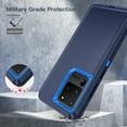 thumbnail image 4 of Compatible with Samsung Galaxy S20 Ultra Case,3-Layer Military Grade Drop Protection Anti-Slip Bumper Rugged Shockproof Dustproof Protection 6.9 inch Phone Case,Navy Blue, 4 of 5