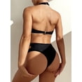 thumbnail image 4 of Sexy Cute Underwire Cutout Halter Bikini Traje de baño Conjunto Traje de baño cruzado para mujer Conjunto de 2 piezas Ofspeizc CPB-DE-WX300-1, 4 of 5