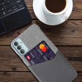 thumbnail image 2 of For Samsung Galaxy F23 5G Cloth Texture PC + PU Leather Back Cover Case with Card Slot, 2 of 4