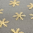 thumbnail image 2 of putnchl 100pc Gold Cloth Christmas Snowflake Confetti Christmas Decoration 4cm, 2 of 2