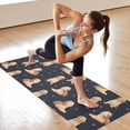 thumbnail image 6 of Goldendoodle Dog Hot Yoga Mat Towel Non Slip for Hot Yoga - Quick-Drying Yoga Mat Cover with 4 Corner Pockets with Travel Bag - Hot Yoga Towel Non Slip Grip Moisture Wicking Sweat 70"x26", 6 of 6
