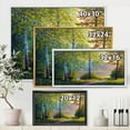 thumbnail image 4 of Designart 'Subtle Sunset Light Through The Trees I' Traditional Framed Canvas Wall Art Print, 4 of 5