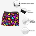 thumbnail image 3 of Yiaed Colorful Hearts Print Men's Soft Cotton Boxer Shorts Breathable Boxers Underwear Moisture-Wicking Underwear Stretch Boxer Briefs for Man-Medium, 3 of 5