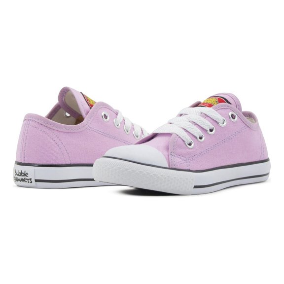 Tenis Bubble Gummers Harry Blanco 12-21 Choclo Lona Agujeta lavanda 15