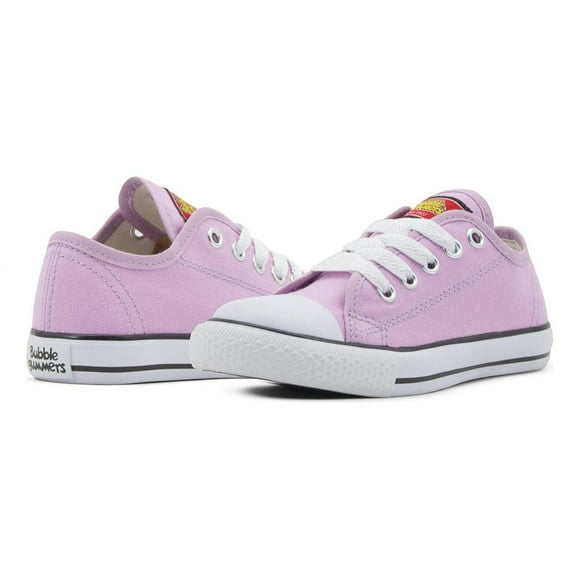 Tenis Bubble Gummers Harry Blanco 12-21 Choclo Lona Agujeta lavanda 12