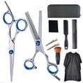 thumbnail image 4 of Stainless Steel Barber Scissors,11pcs Hair Cutting Scissors Barber Shears Hairdressing Shears Set Time-Tested Durability, 4 of 12