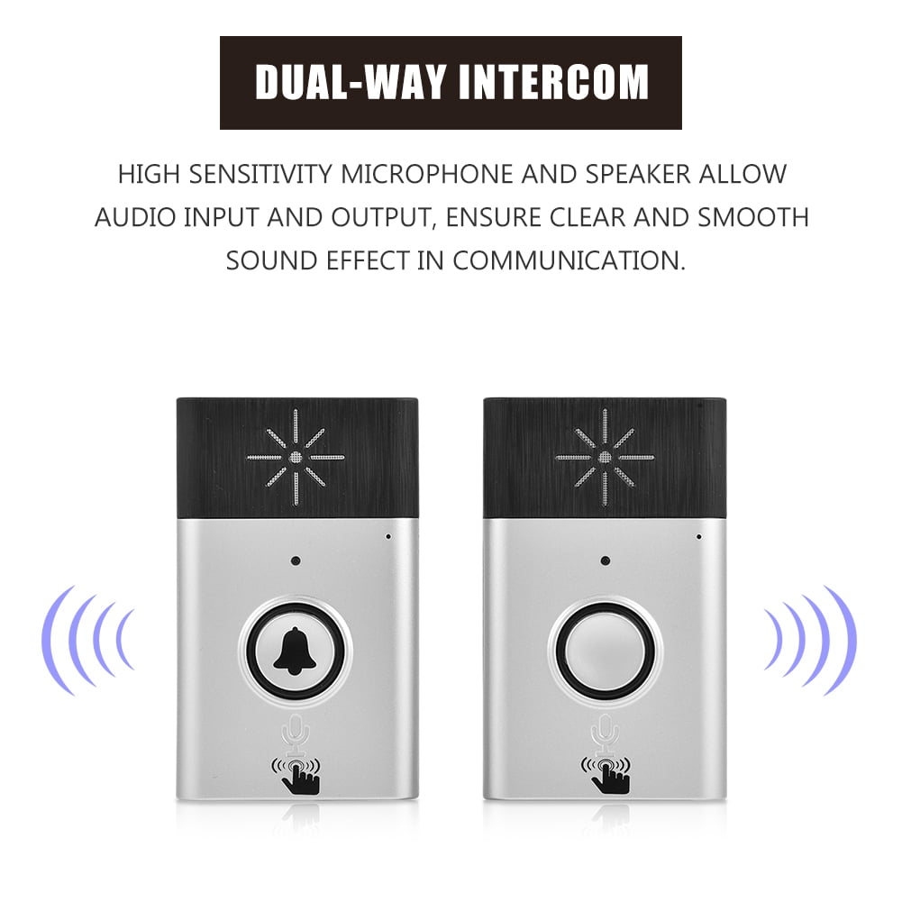 Two Way Voice Intercom 2.4G WIFI Wireless Doorbell Interphone Security System 