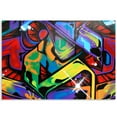 thumbnail image 2 of Idea4wall 6pcs Hip pop Street Graffiti Cool Printed Stick Wallpaper Removable Wall Murals Large Wall Stickers for Home Decoration, 100"x144", 2 of 5