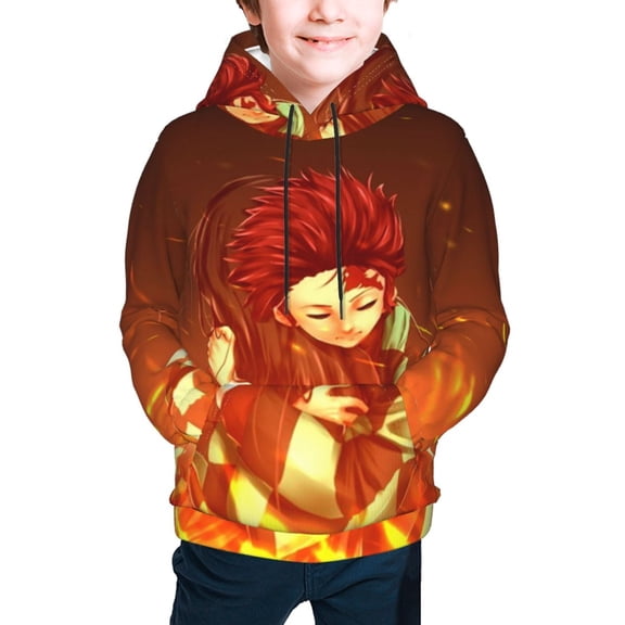 Quando Rondo Kids' Hoodie 3D Print Sweatshirt Soft Pullover Hooded with Big Pockets Fans Gifts for Boys or Girls Small