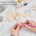 thumbnail image 2 of Discos de Madera Redondos de Madera 35mm 100PCS y Llavero, Discos de Madera Redondos Llavero de Madera Personalizable Círculos DIY de Rebanadas de Madera con Agujero de 3mm, Decoraciones Navideñas Ado, 2 of 5