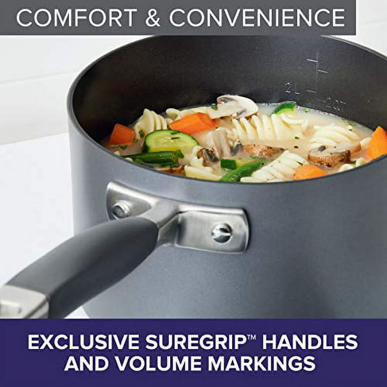  Anolon Advanced Home Hard-Anodized Nonstick Skillets (2 Piece  Set- 10.25-Inch & 12.75-Inch, Moonstone): Home & Kitchen
