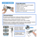 thumbnail image 2 of Calibrador Vernier Digital Uso Industrial Todo Metal 0.01mm Plata, 2 of 5