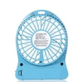 thumbnail image 4 of EasyLife Ventilador de luz LED recargable portátil, refrigerador de carga USB, regulación de velocidad de 3 modos, función de iluminación LED (negro), 4 of 4