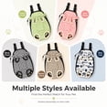 thumbnail image 7 of Pet Backpack Carrier, Cat Carrier Backpack Small Pet Carrier Pet Travel Carrier Front Facing Pack for Walking Hiking Travel Outdoor Use White Printed Design, 1 Pack, 7 of 7
