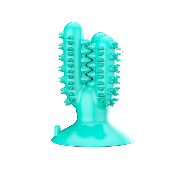 Cepillo de dientes para perros, juguete interactivo para masticar, juguete para masticar para perros con función de cuidado de los dientes, caucho Natural para perros pequeños, juguete para masticar para perros Rojo Verde Cocina, Decoración y Otros
