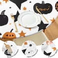 thumbnail image 4 of Halloween Pumpkin Star Pattern Round Fitted Tablecloth with Elastic Edge,Dining Table Cover Waterproof,Outdoor Round Tablecloth for Camping,Dining,Indoor and Outdoor, 4 of 7