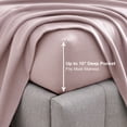 thumbnail image 6 of softan Flannel Sheets Queen 4-Piece Plush Fleece Sheet Bed Sets with 15" Deep Pocket Fitted Sheet, Flat Sheet and Pillowcase, Pink, 6 of 7