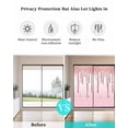 thumbnail image 4 of Window Privacy Film Pink Glowing Fluid Stained Glass Window Film Decorative Sun Block Window Cover Romantic Modern Droplet Window Clings Static Adhesive Sticker for Bathroom 23.6"x59", 4 of 6