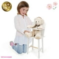 thumbnail image 5 of 509 Crew: Little Flora - Wooden Doll Highchair - Flower-White-Pink, Feeding Station, Doll & Stuffed Animals Accessory, Pretend Play Toy, Kid 3+, 5 of 8