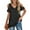 Black, variant on Ayfxijin Fall Tops for Women,Women's Off-the-Shoulder Short Sleeve V-neck Solid Color