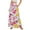 Multicolor, variant on WTOBBY Women's Floral Print Flowy Flared Maxi Skirt with Ruffle Hem, A-Line Elastic Waist Elegant Tiered Layered Bohemian Long Skirt for Casual Summer and Beach Fashion,Blue L