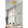 thumbnail image 4 of Monroe Integrated LED chip light gold Chandelier Clear Royal Cut Crystal, 4 of 9