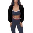 thumbnail image 2 of Hrsba Women's Cardigan Sweaters Solid Color Long Sleeve Knit Sweater Outerwear, 2 of 6