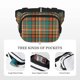 thumbnail image 5 of Fotbe colorful plaid Cangurera Cuadrada con Estampado de Doble Capa, Bolsa de Cintura Ajustable Mini para Hombres y Mujeres, 5 of 9